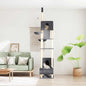 Cat scratcher floor to ceiling dark gray 277-303 cm