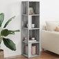 Mueble de esquina madera contrachapada gris Sonoma 33x33x100 cm