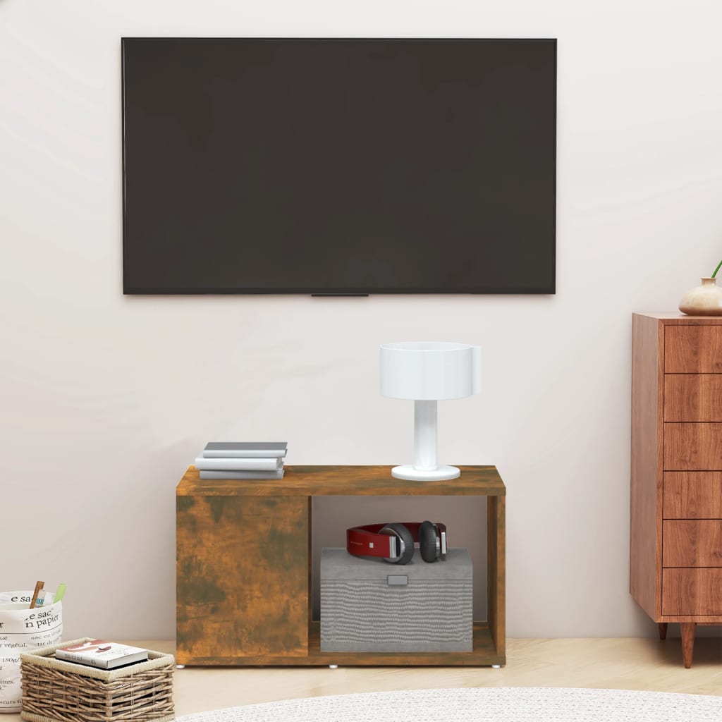 Mueble de TV madera contrachapada gris Sonoma 60x24x32 cm