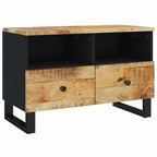 Mueble de TV madera maciza de mango 70x33x46 cm