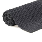 Alfombra rectangular algodón antracita 120x180 cm