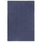 Alfombra rectangular algodón antracita 120x180 cm