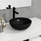 Lavabo de vidrio templado azul 42x14 cm