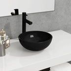Lavabo de vidrio templado azul 42x14 cm
