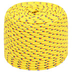 Cuerda de barco polipropileno amarillo 10 mm 100 m