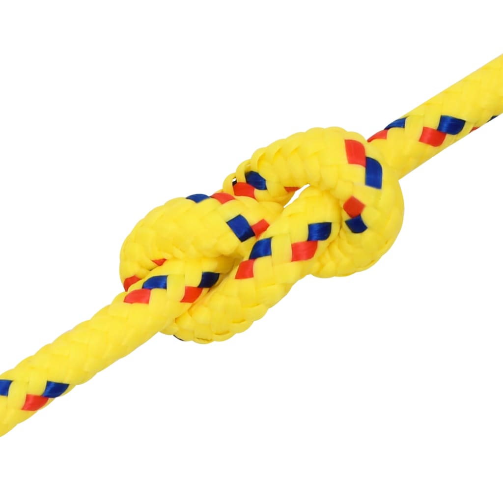Cuerda de barco polipropileno amarillo 10 mm 100 m