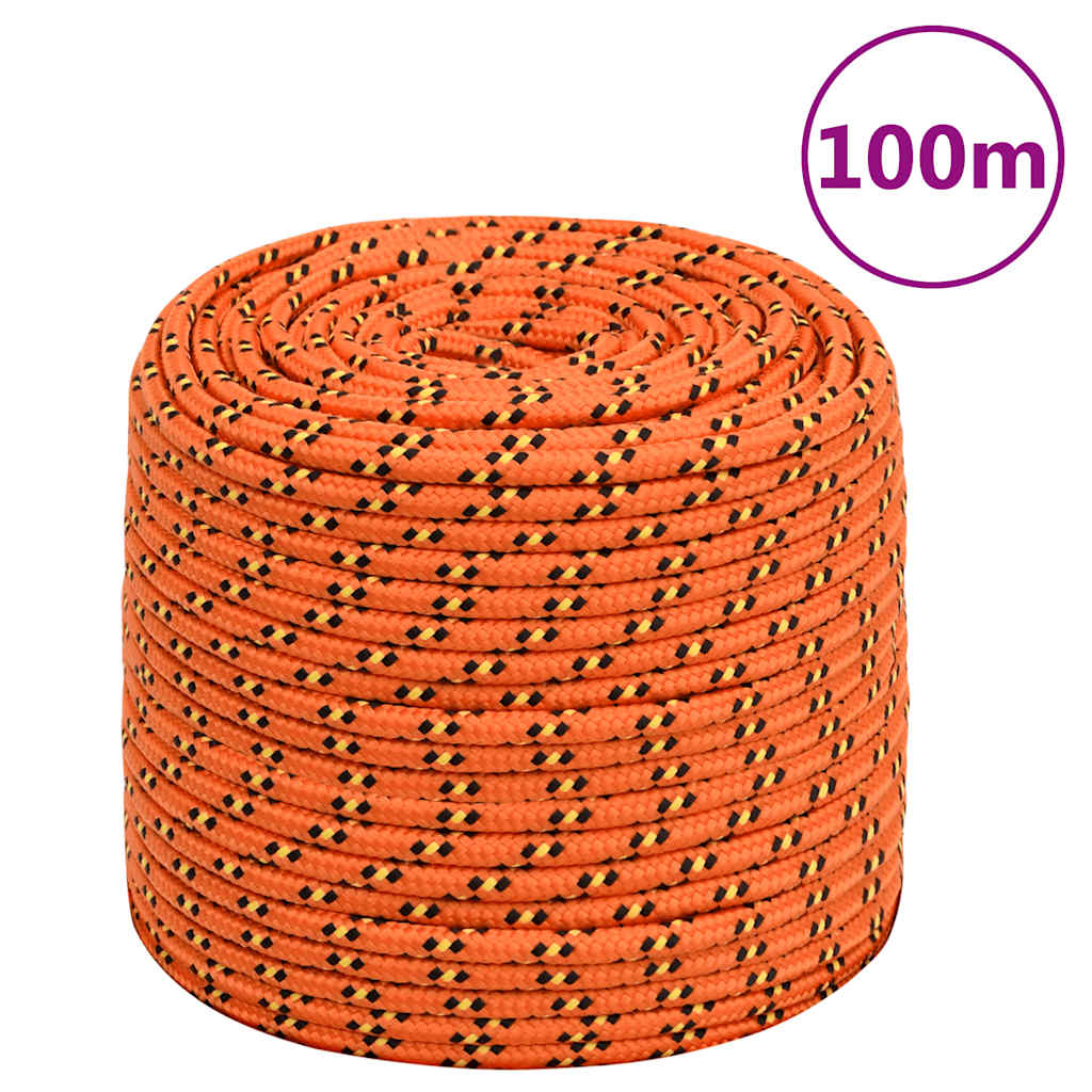 Yellow Polypropylene Boat Rope 10mm 100m
