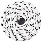 Cabo para barco entrançado em poliéster branco 10 mm x 25 m