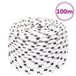 White polyester working rope 10 mm 100 m