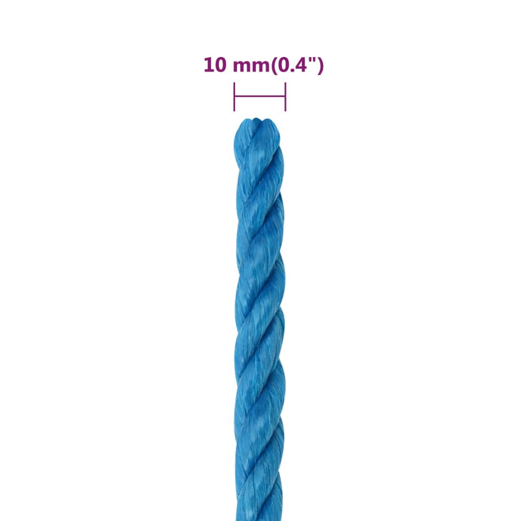 Cuerda de trabajo polipropileno azul 10 mm 25 m