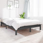 Cama sin colchón madera maciza de pino blanca 180x200 cm