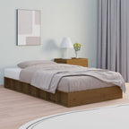 Estructura cama extensible sin colchón metal negro 80x130/200cm