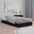 Estructura cama extensible sin colchón metal negro 80x130/200cm