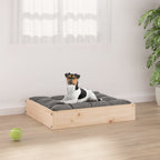 Cama para perros madera maciza de pino 101,5x74x9 cm