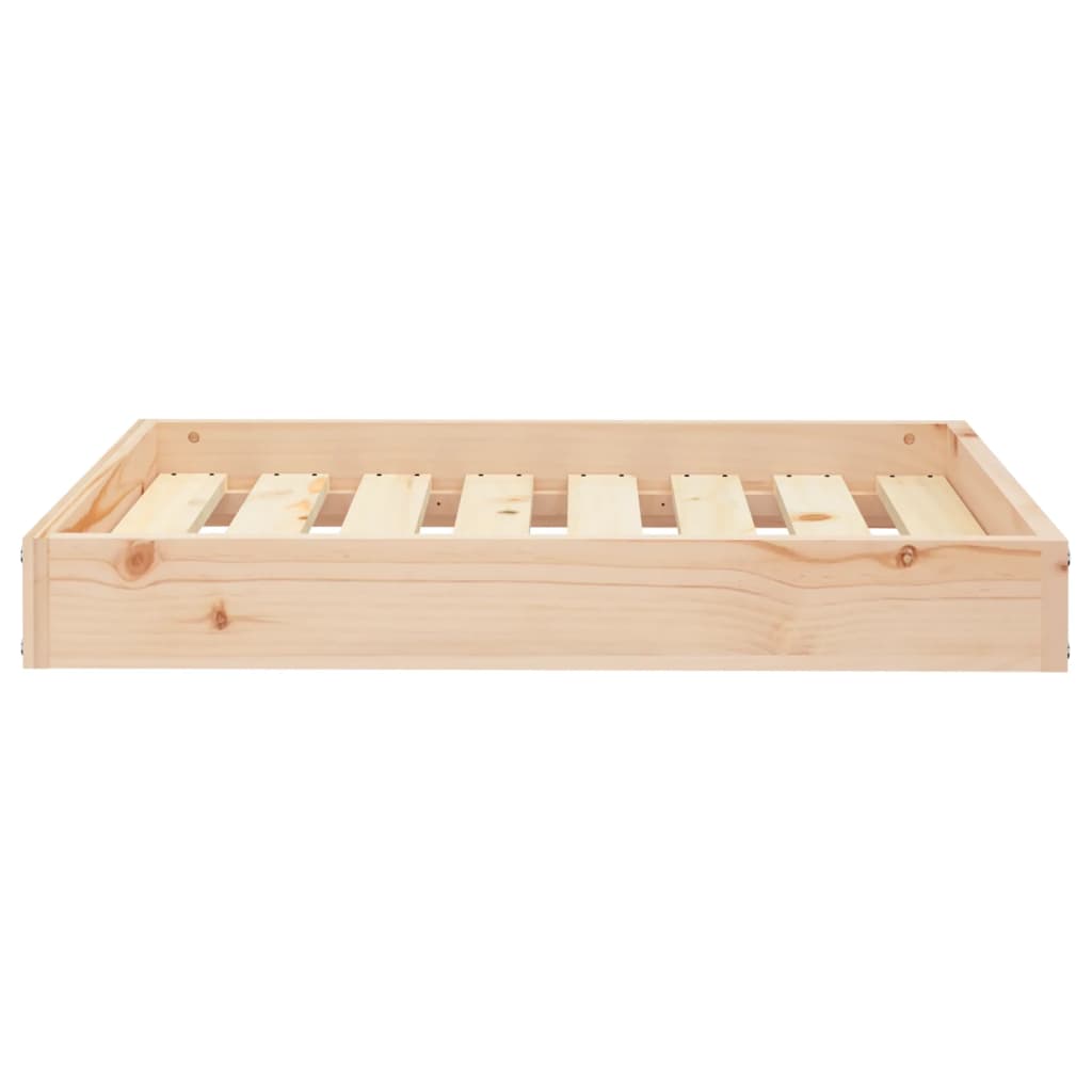 Cama para perros madera maciza de pino 71,5x49x9 cm