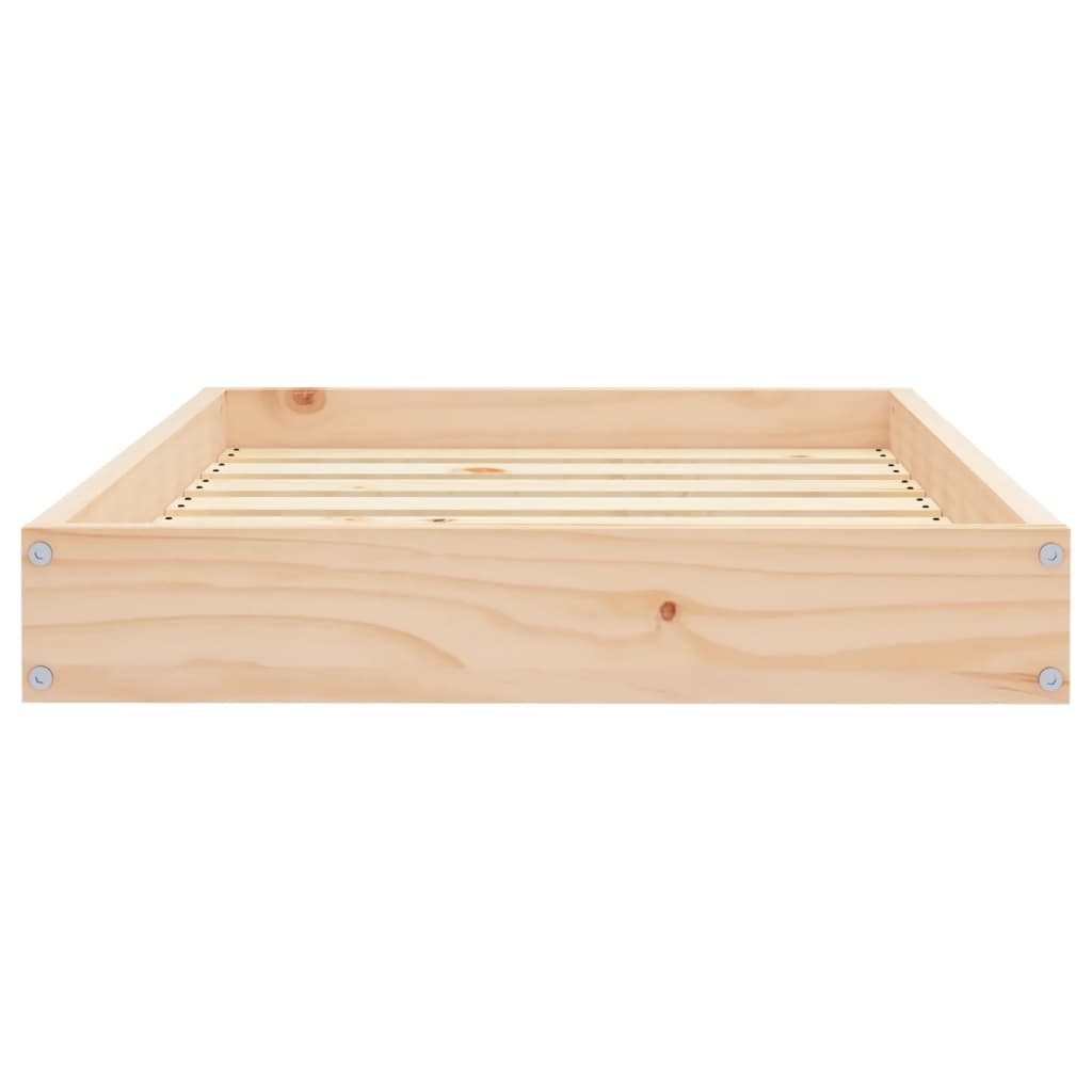 Cama para perros madera maciza de pino 71,5x49x9 cm