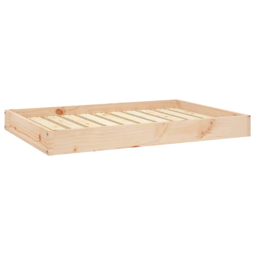 Cama para perros madera maciza de pino 91,5x64x9 cm