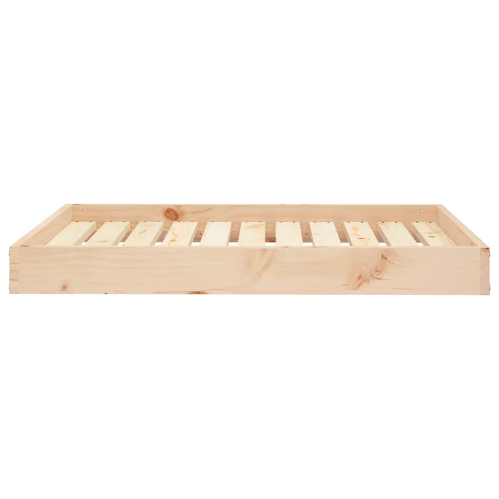 Cama para perros madera maciza de pino 91,5x64x9 cm