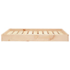 Cama para perros madera maciza de pino 91,5x64x9 cm