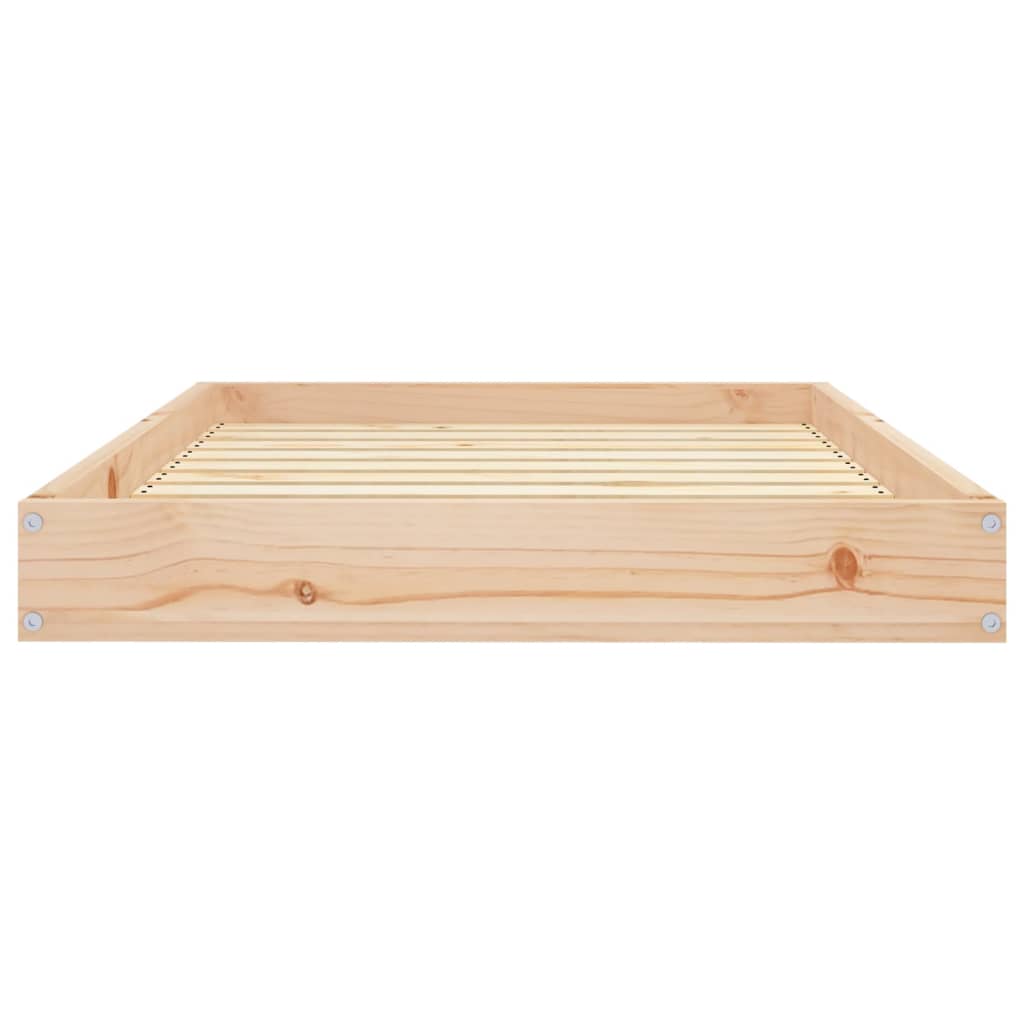 Cama para perros madera maciza de pino 91,5x64x9 cm