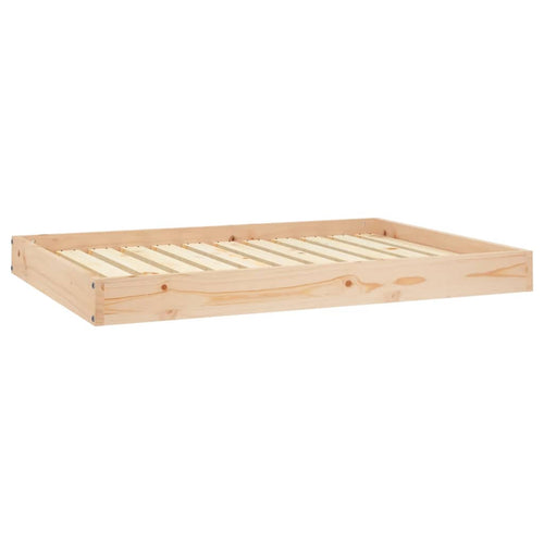 Cama para perros madera maciza de pino 101,5x74x9 cm