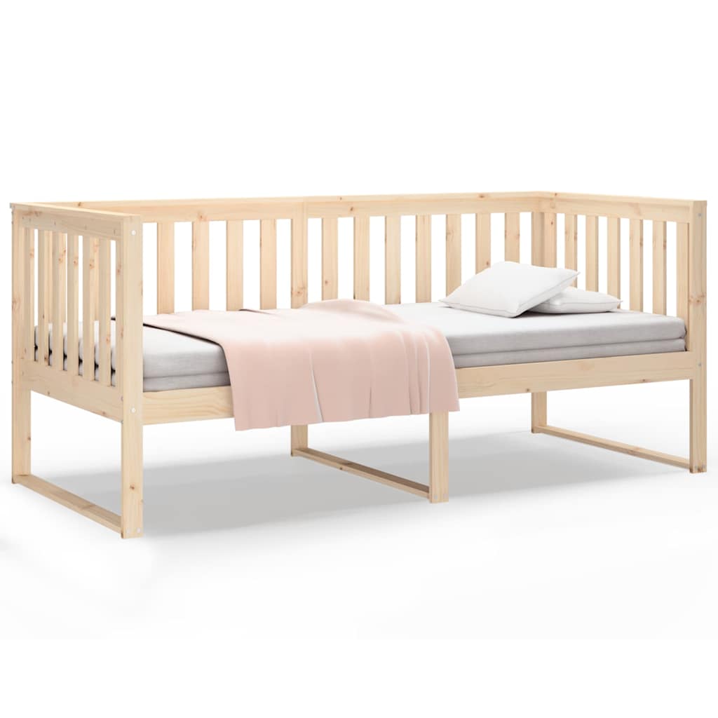 Diván sin colchón 100x200 cm madera maciza de pino