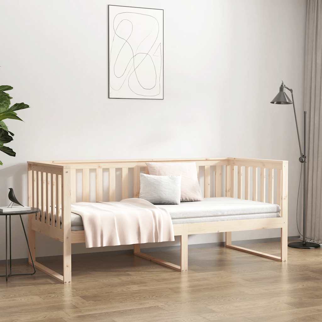 Diván sin colchón 100x200 cm madera maciza de pino