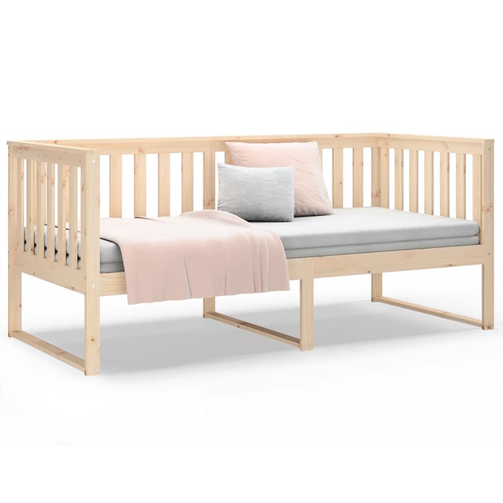Diván sin colchón 100x200 cm madera maciza de pino
