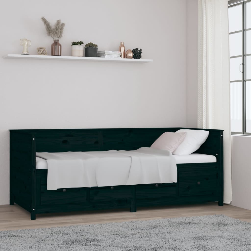 Daybed without mattress 100x200 cm solid pine wood