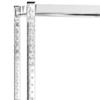 Estantería de neumáticos de 2 niveles acero plata 110x40x110 cm