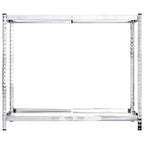 Estanterías de neumáticos 2 niveles 2 uds acero 110x40x110 cm