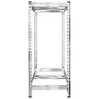 Estanterías de neumáticos 2 niveles 2 uds acero 110x40x110 cm