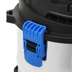 Aspirador en seco y húmedo plateado 1200 W 20 L