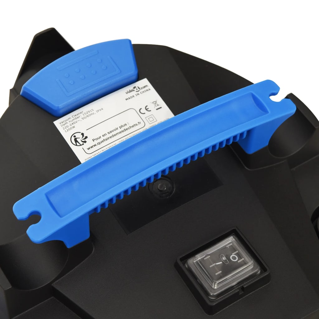 Aspirador en seco y húmedo plateado 1200 W 20 L