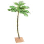 Palmera artificial con 136 LED blanco cálido 220 cm
