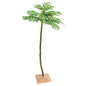 Palmera artificial con 136 LED blanco cálido 220 cm