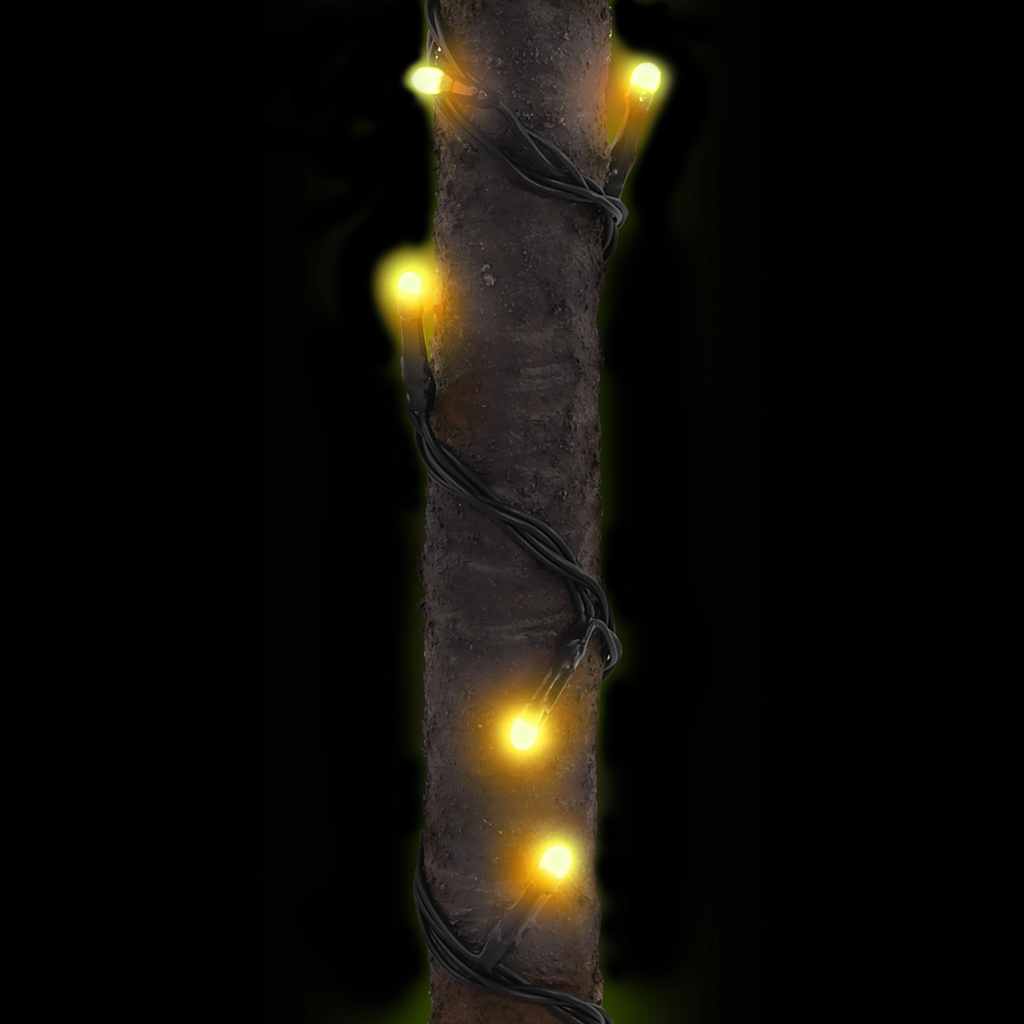 Palmera artificial con 136 LED blanco cálido 220 cm