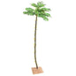 Palmera artificial con 136 LED blanco cálido 220 cm