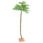 Palmera artificial con 136 LED blanco cálido 220 cm