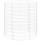 Compostador de jardín acero galvanizado Ø100x100 cm