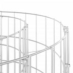 Compostador de jardín acero galvanizado Ø100x100 cm