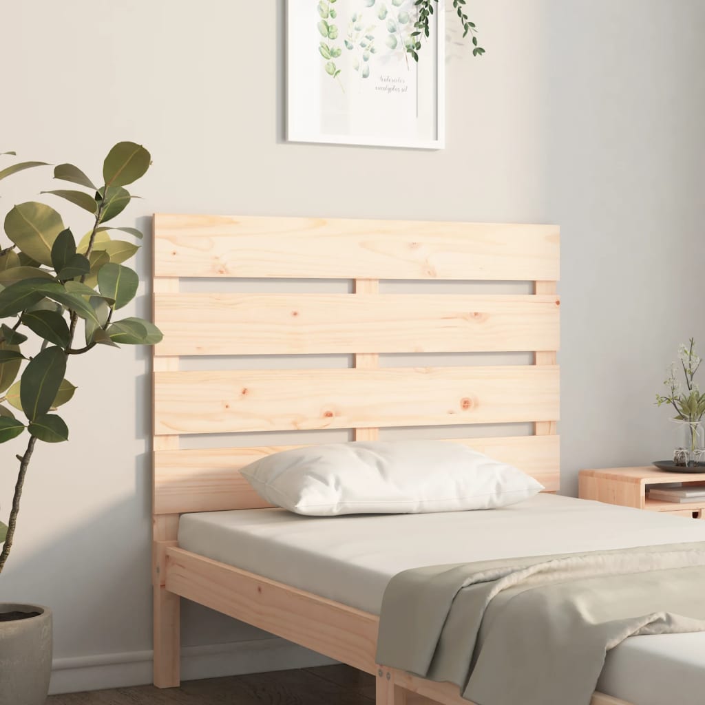 Cabecero cama madera contrachapada blanco brillo 200x1,5x80 cm