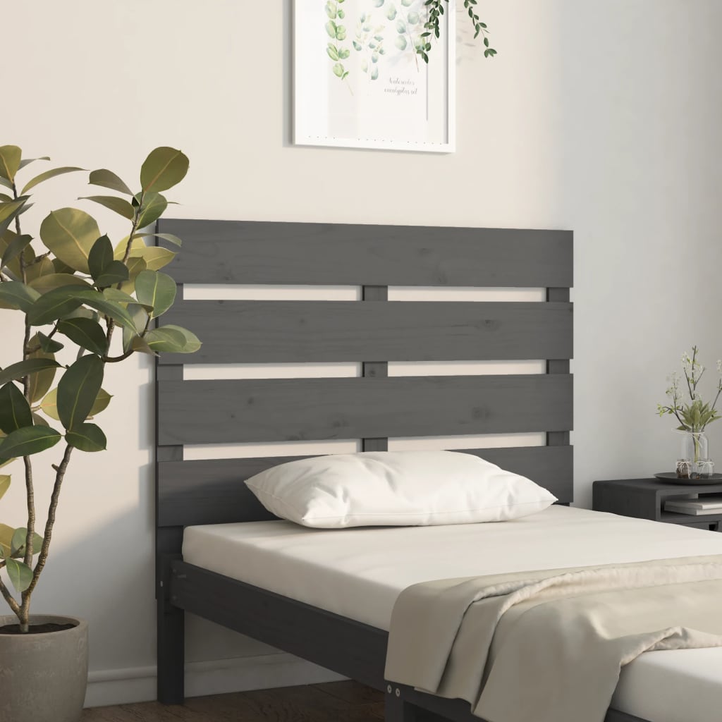 Cabecero cama madera contrachapada blanco brillo 200x1,5x80 cm