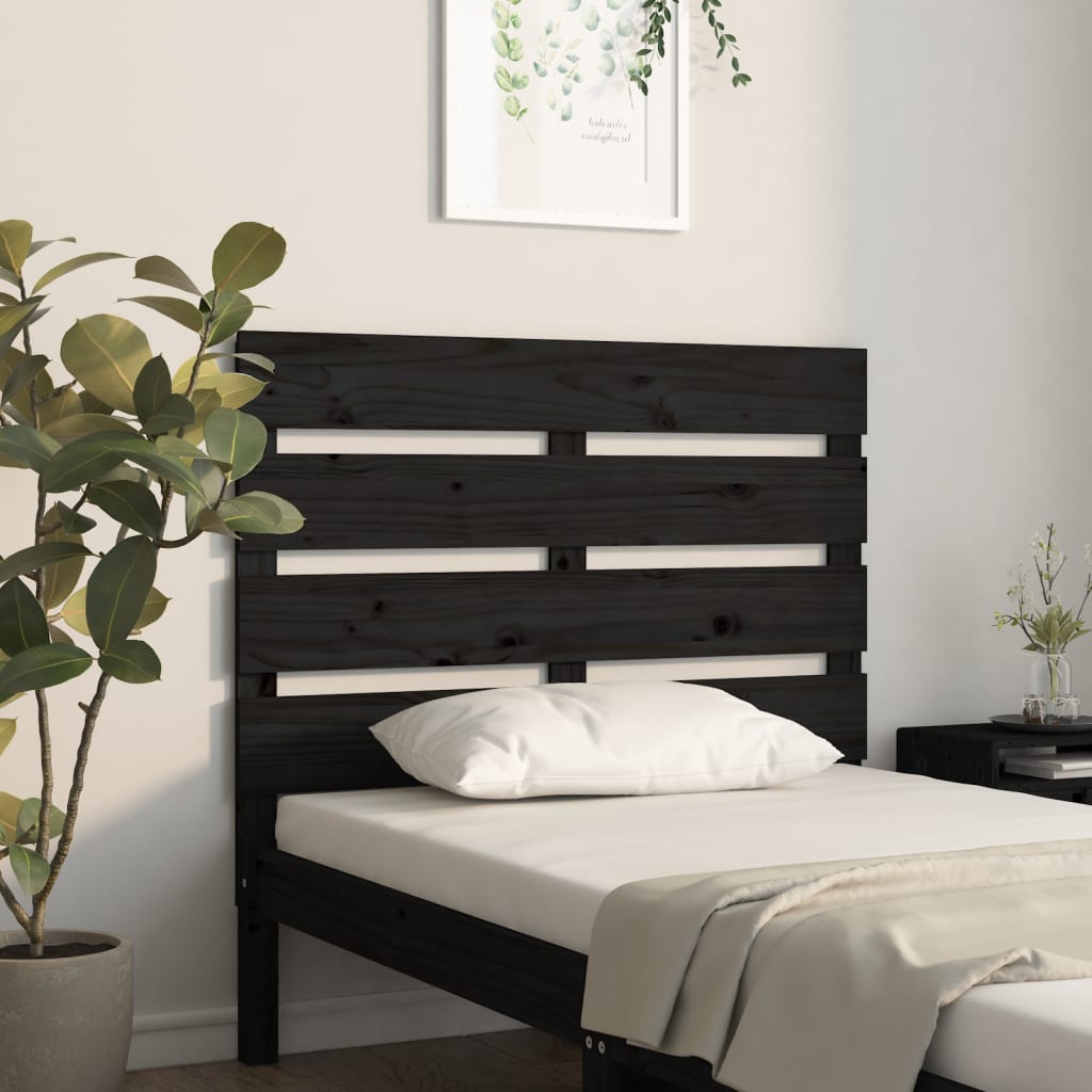 Cabecero cama madera contrachapada blanco brillo 200x1,5x80 cm