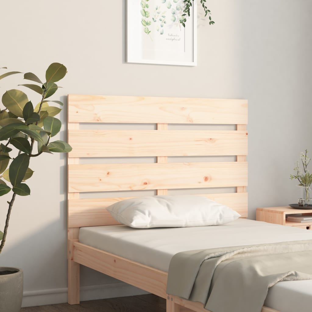 Cabecero cama madera contrachapada blanco brillo 200x1,5x80 cm
