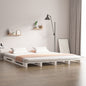 Cama de palets de madera maciza de pino 135x190 cm