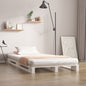 Cama de palets de madera maciza de pino 135x190 cm