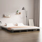 Cama de palets de madera maciza de pino 135x190 cm