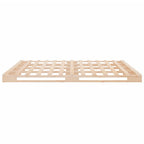 Cama de palets de madera maciza de pino 135x190 cm