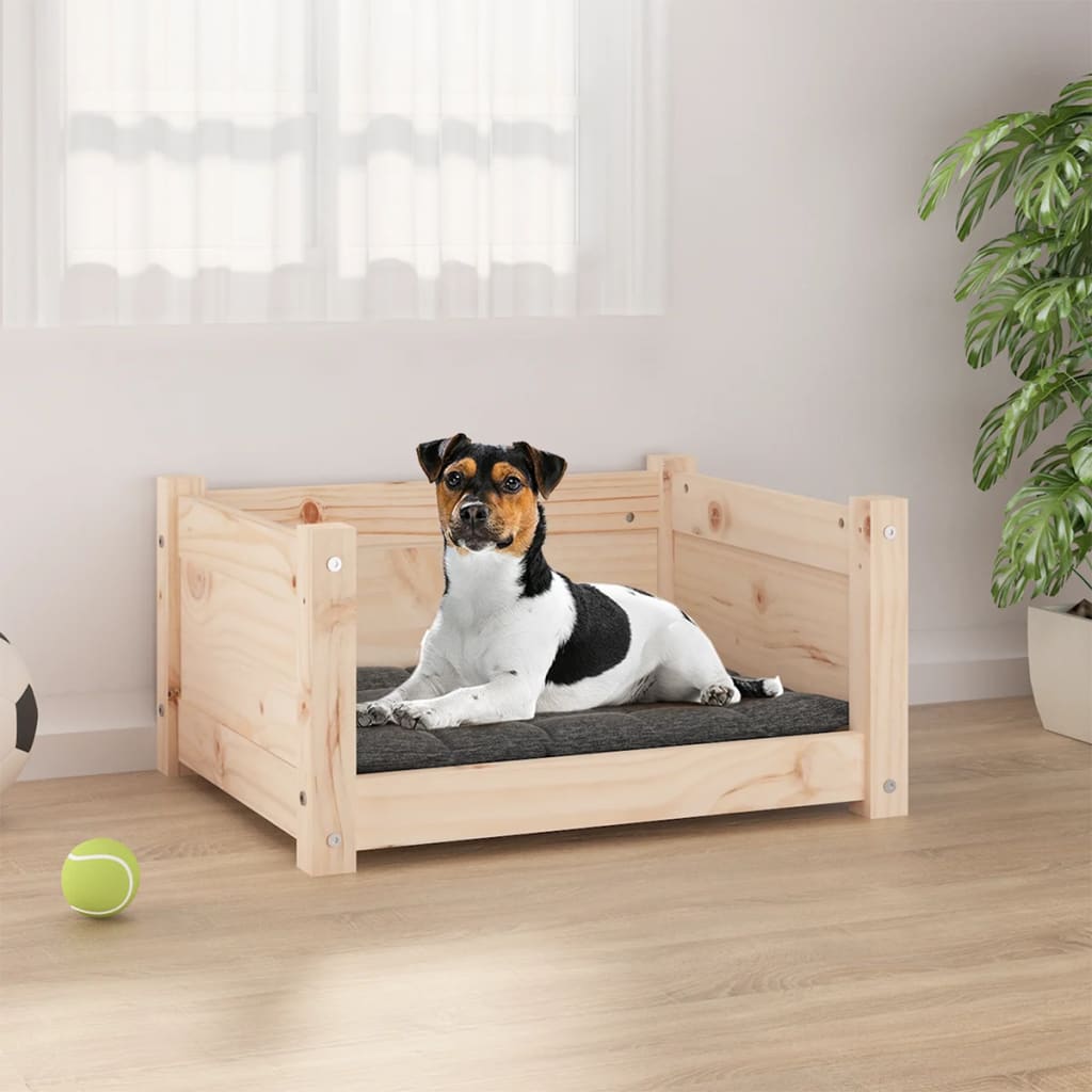 Cama para perros 105,5x75,5x28 cm Madera maciza de pino